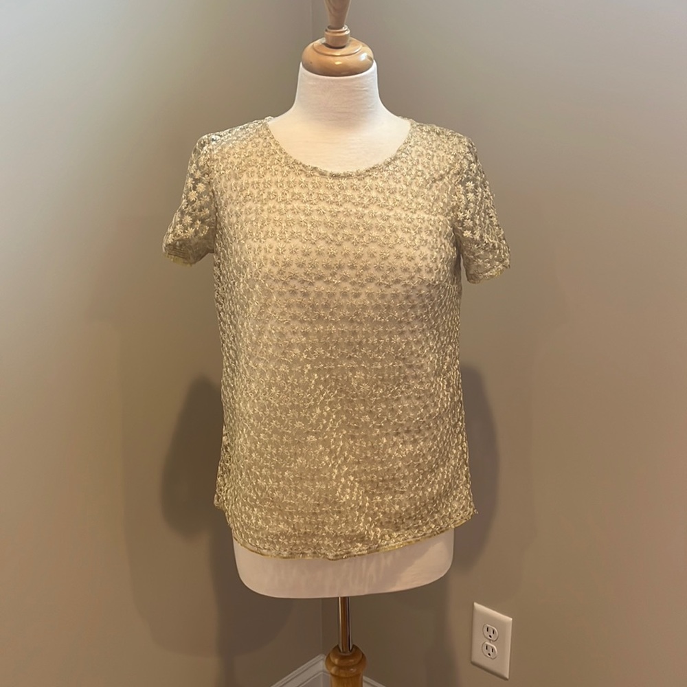 Sara Campbell gold top